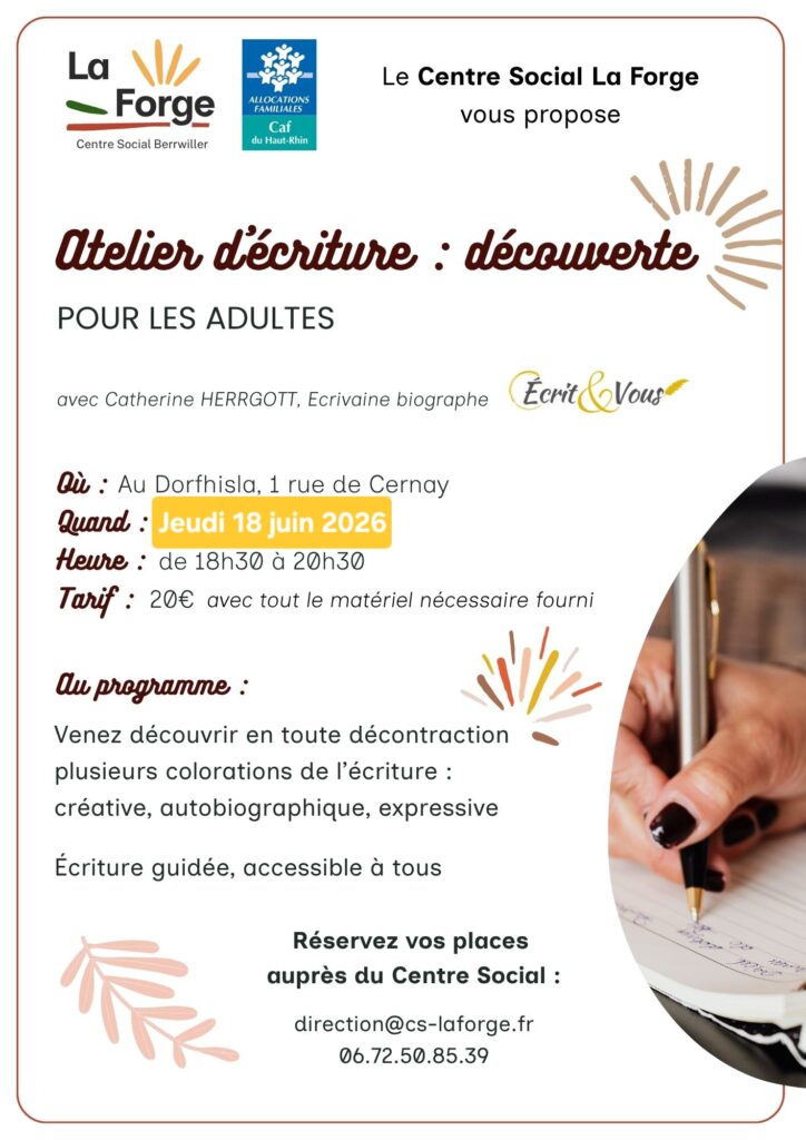 18062026 Atelier écriture