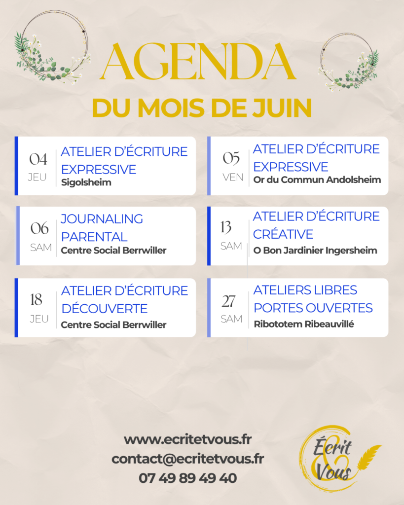 Agenda de juin 2026