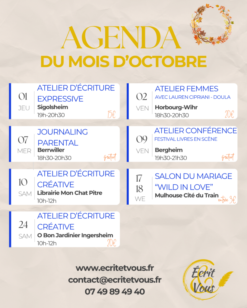 2026 10 Agenda mensuel