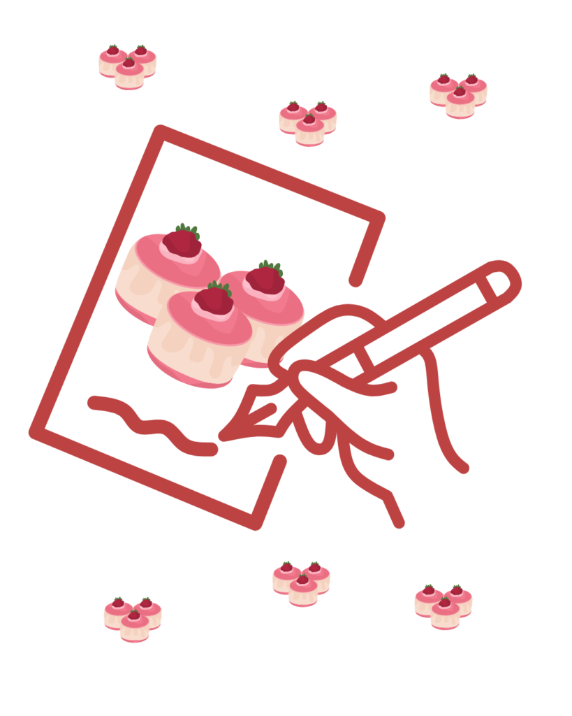 Picto écriture et gourmandise