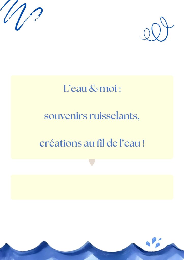 Page de garde du livret "L'eau & moi"